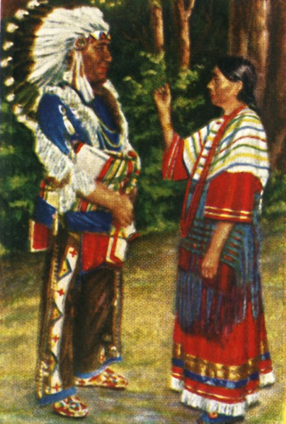 Native American couple, c1928. Creator: Unknown.