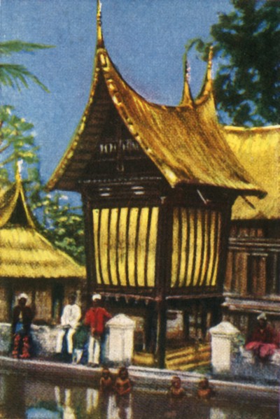 Traditional thatched rice barn, Padang, Sumatra, c1928.  Creator: Unknown.