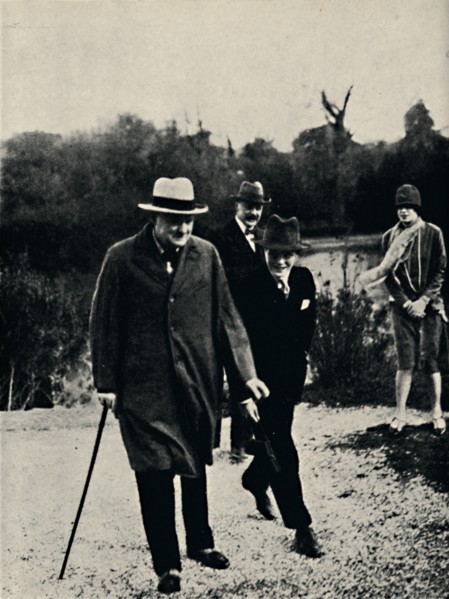 'On Holiday With His Son in Italy', 1920s, (1945). Creator: Unknown.