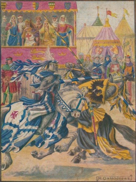 Jousting match, 1929. Creator: Herbert Oakes Jones.