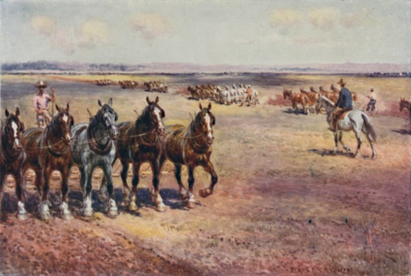 'Ploughing on a Large Scale', 1923. Creator: Unknown.