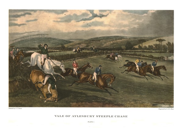 'Vale of Aylesbury Steeple Chase', Plate 1, c1836, (c1955). Creators: Charles Hunt, George Hunt.