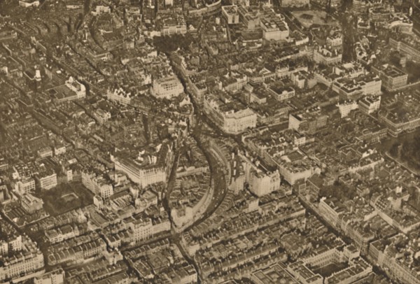 'Central London From Burlington House To Trafalgar House  As The Aircraft Sees It', c1935. Creator: Aerofilms.