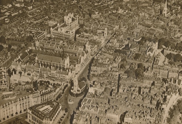 'The Lair of the Law as Few Londoners Ever See It: The Temple and the Courts of Justice', c1935. Creator: Unknown.