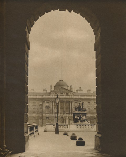 'A Passing View of Somerset House From The Strand', c1935. Creator: Donald McLeish.
