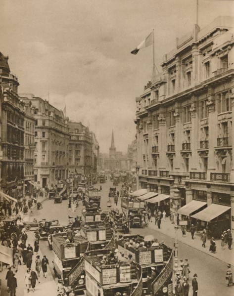 'Upper Part off Regent Street, The Paradise of London's Shoppers', c1935. Creator: Unknown.
