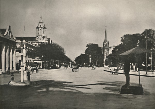 'Dalhousie Street, Rangoon', 1900. Creator: Unknown.