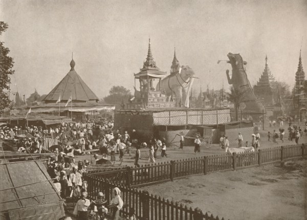 'Buddhist Cremation Scene. - A Phoongyi-byan', 1900. Creator: Unknown.