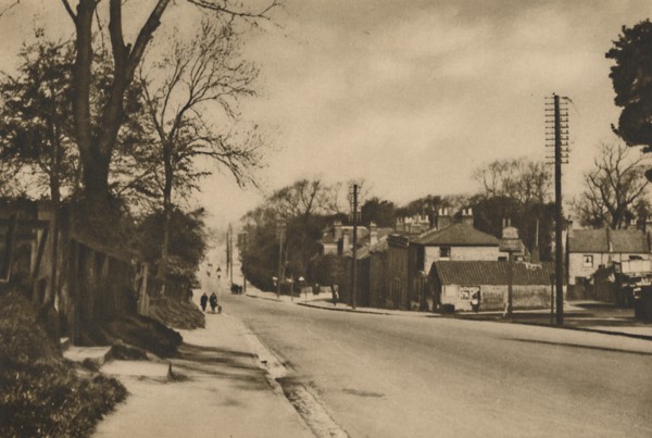 'Where The Roman Road To Dover Crosses Shooter's Hill Beyond Blackheath', c1935. Creator: W Whiffin.
