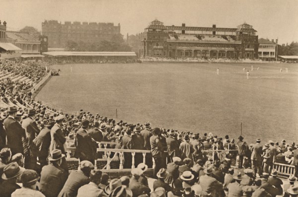 'Looking Towards The Pavilion From The Mound Stand At World-Famous Lord's', c1935. Creator: Unknown.