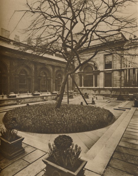 'An Architectural Inspiration: The Garden Court in the Bank of England', c1935. Creator: Joel.