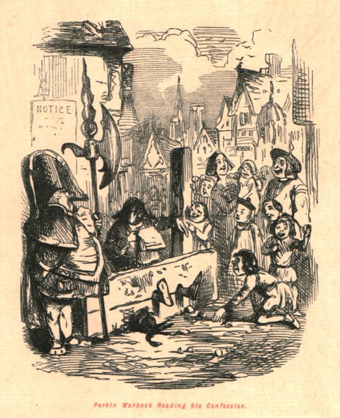 'Perkin Warbeck Reading his Confession', 1897.  Creator: John Leech.