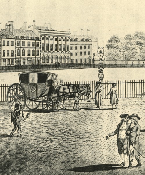 'Hackney-Coach', 1787, (1925). Creator: Unknown.