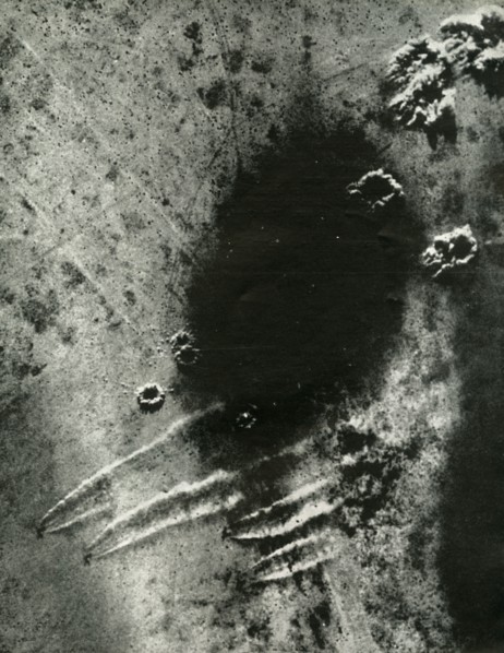 'The Luftwaffe scrambles as Bostons of the S.A.A.F.', c1942-1943, (1945). Creator: Unknown.