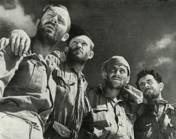 'As the Germans thrust at Alamein, these four men walked into the British lines', c1942-1943, (1945) Creator: Unknown.