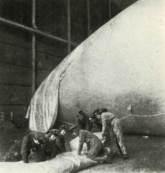 'Repairing Barrage Balloons', c1943. Creator: Cecil Beaton.