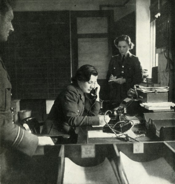 'A Station Intelligence Room', c1943. Creator: Cecil Beaton.