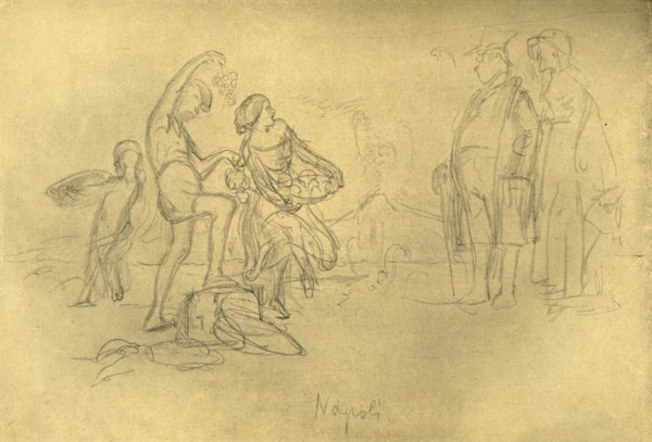 'Fremde in Italien', mid-late 19th century, (c1924).  Creator: Carl Spitzweg.