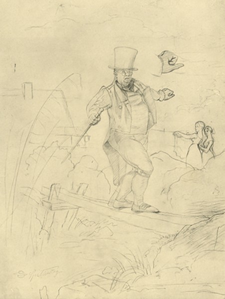 'Schwierige Passage', mid-late 19th century, (c1924).  Creator: Carl Spitzweg.