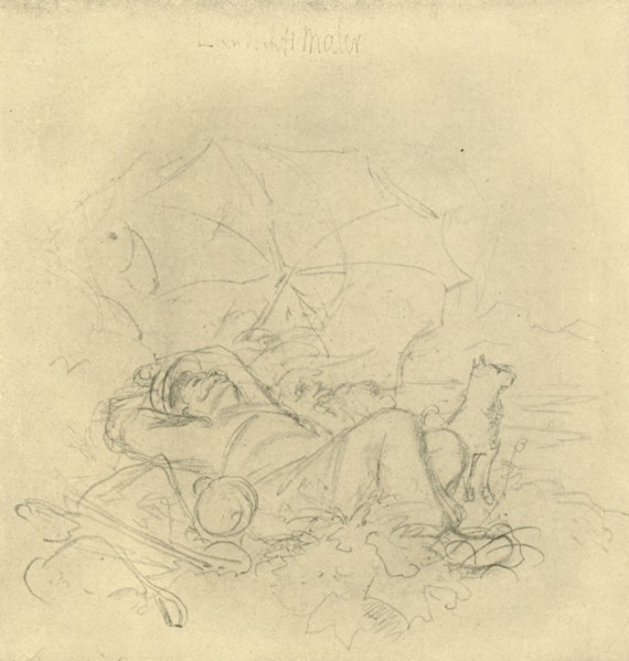 'Der Landschaftsmaler I', mid-late 19th century, (c1924).  Creator: Carl Spitzweg.