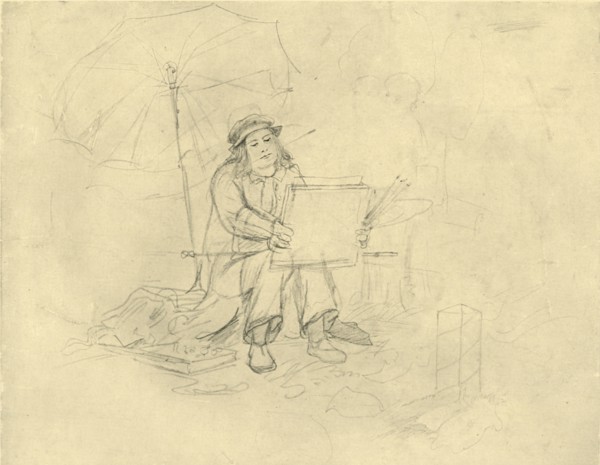 'Der Landschaftsmaler II', mid-late 19th century, (c1924).  Creator: Carl Spitzweg.