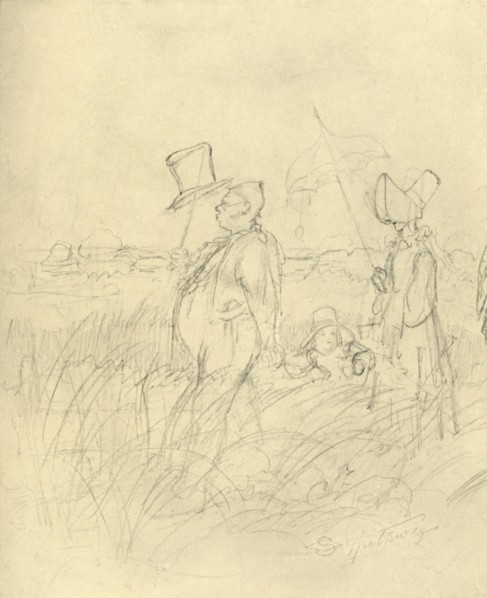 'Sonntagsspaziergang', mid-late 19th century, (c1924).  Creator: Carl Spitzweg.
