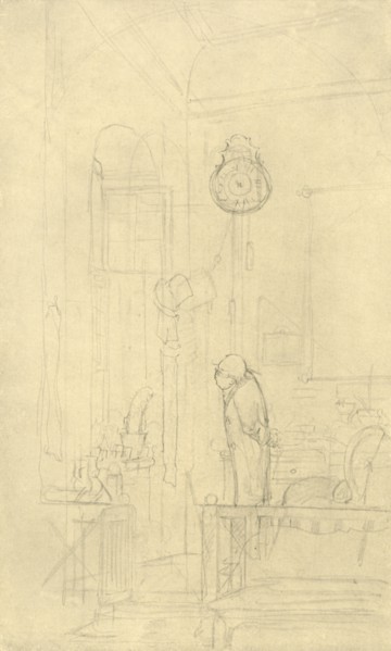 'Der Kaktusfreund', mid-late 19th century, (c1924).  Creator: Carl Spitzweg.