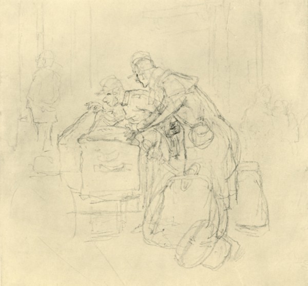 'Zollvisitation II', mid-late 19th century, (c1924). Creator: Carl Spitzweg.