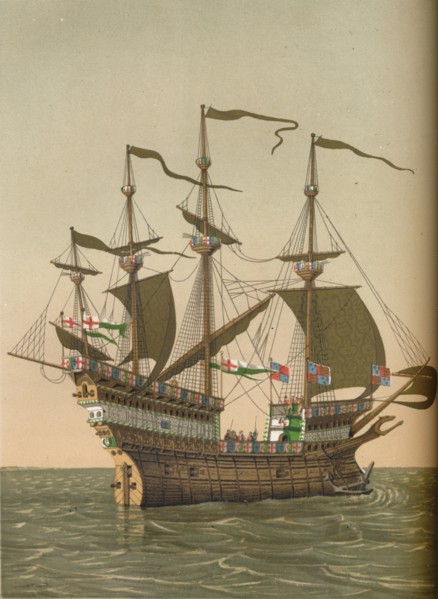 The 'Great Harry', c1520, (1849).  Creator: Kellerhoven.