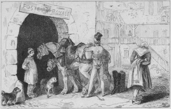 'A French Post-House', late 18th-early 19th century.  Creator: Unknown.