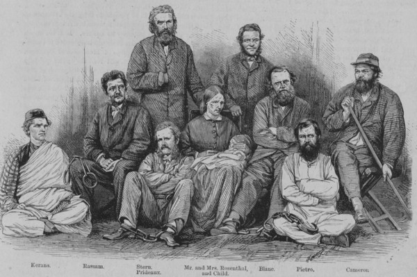 'Captain Cameron and the other Abyssinian Captives', c1864. Creator: Unknown.