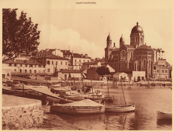 'The Harbour and the Church, Saint Raphael', 1930. Creator: Unknown.