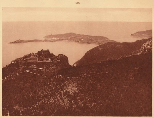 'Panorama and Cap Ferrat seen from the Grande Corniche, Eze', 1930. Creator: Unknown.