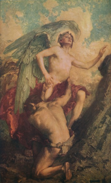 'The Soul and Evil', late 19th-early 20th century, (1914). Creator: James Clark.