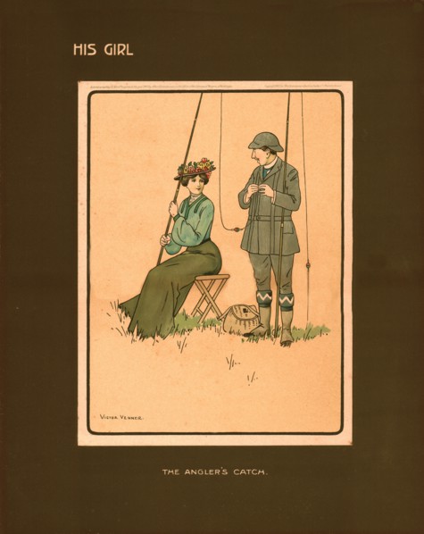 His Girl, The Angler's Catch.  Creator: Victor Venner.