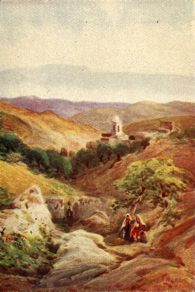 'A Bit of Bethany - Luke xxiv. 50', c1924. Creators: James Clark, Henry A Harper.