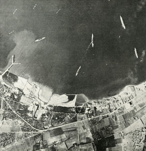 British warships off the Maltese coast, World War II, 1940-1942 (1944). Creator: Unknown.