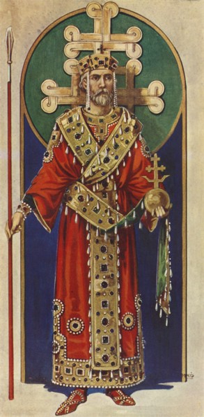 'A Byzantine Emperor of the Tenth, Eleventh and Twelfth Centuries, A.D.', 1924. Creator: Herbert Norris.