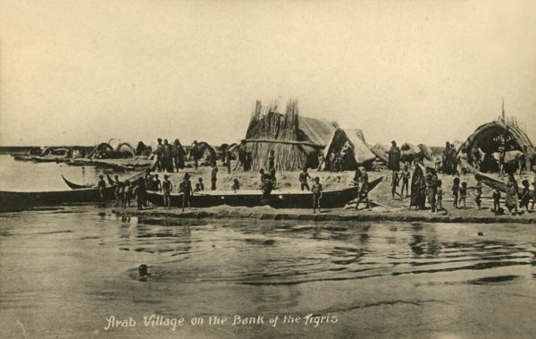'Arab Village on the Bank of the Tigris', c1918-c1939. Creator: Unknown.