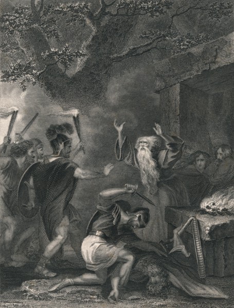 'The Massacre of the Druids', (mid 19th century).  Creator: J Rogers.
