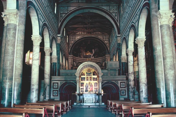Interior of the Basilica of San Miniato al Monte, Florence, Italy