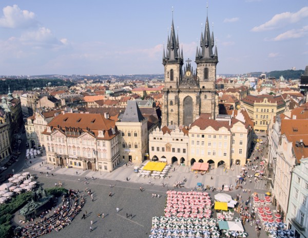Old Town Square and Tyn Church, Prague, Czech Rebublic
