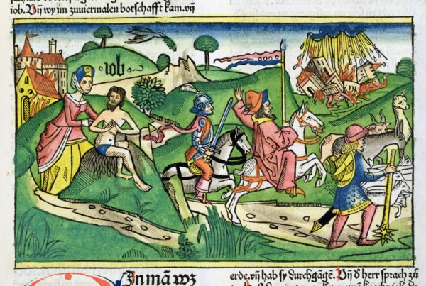 Scene from the Book of Job. Artist: Unknown