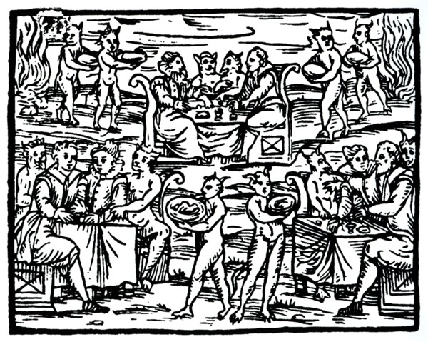 The witches' sabbath, 1608 (19th century). Artist: Unknown