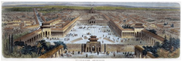 'View of the City of Peking Taken from the South', China, mid 19th century. Artist: Adolphe Rouargue