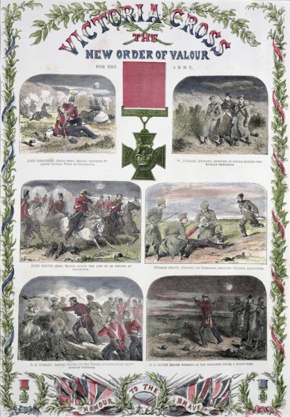 'Victoria Cross, the New Order of Valour for the Army', c1857. Artist: Unknown
