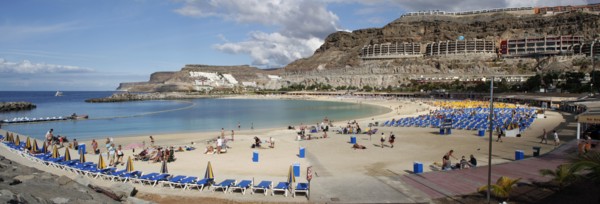 Playa de los Amadores, Gran Canaria, Canary Islands, Spain.