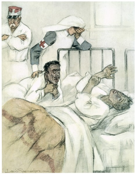'Slow Asphyxiation', 1916. Artist: Louis Raemaekers
