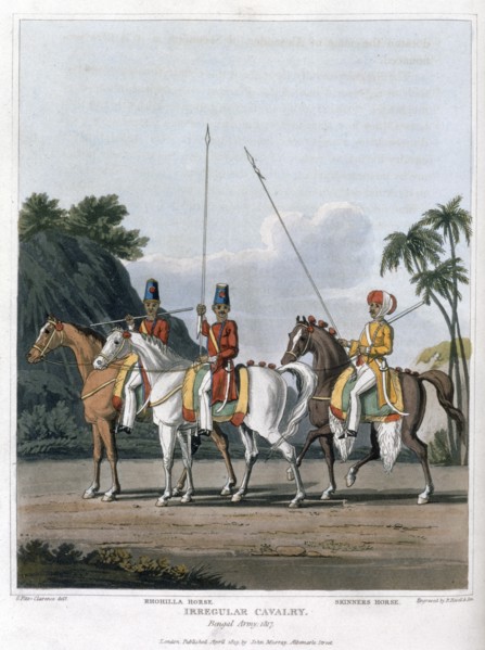 'Irregular Cavalry, Bengal Army 1817' (1819). Artist: Havell & Son