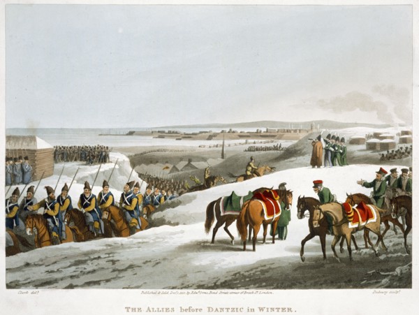 'The Allies before Dantzic in Winter', 1818. Artist: Matthew Dubourg